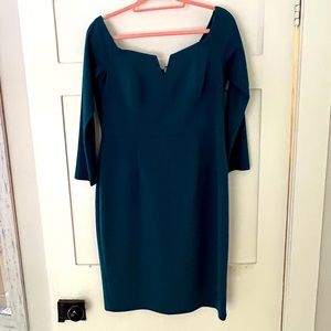 Emerald green cocktail dress